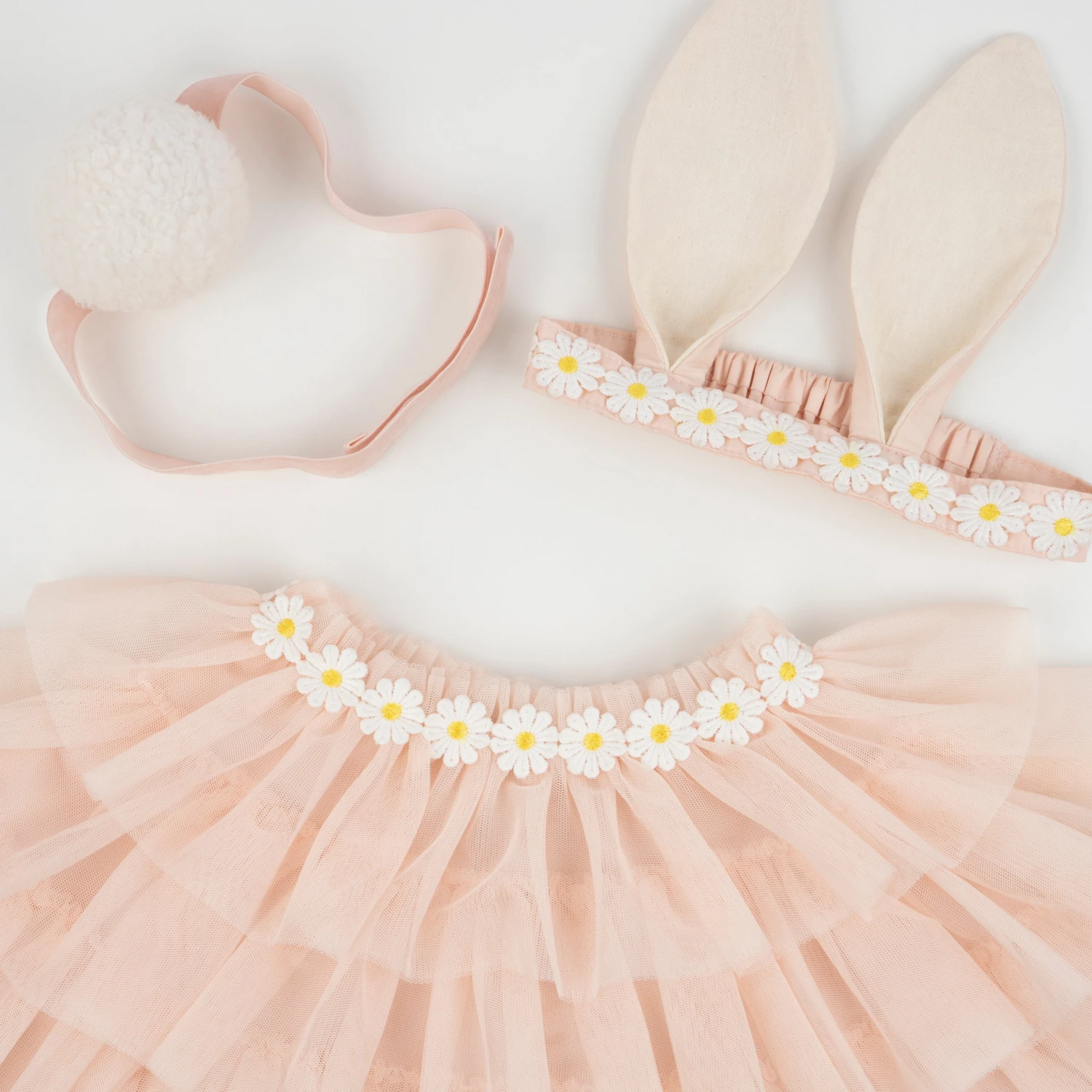 Meri-Meri Peach Tulle Bunny Costume 4 Meri-Meri Peach Tulle Bunny Costume - Image 4