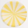 Meri-Meri Yellow Stripe Dinner Plates (x 8)