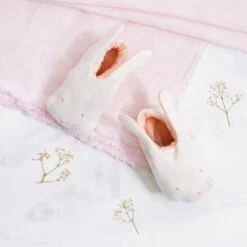 Meri-Meri Peach Bunny Baby Booties -Party Supply Discount Store media 76f5c722 b1c6 41d5 b921 8b35f649f16a