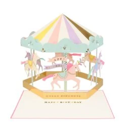Meri-Meri Carousel Stand-Up Birthday Card