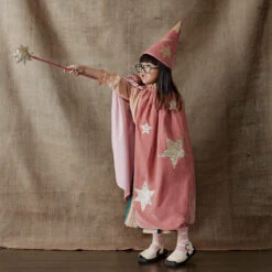 Meri-Meri Pink Velvet Wizard Costume