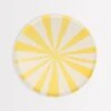 Meri-Meri Yellow Stripe Side Plates (x 8)