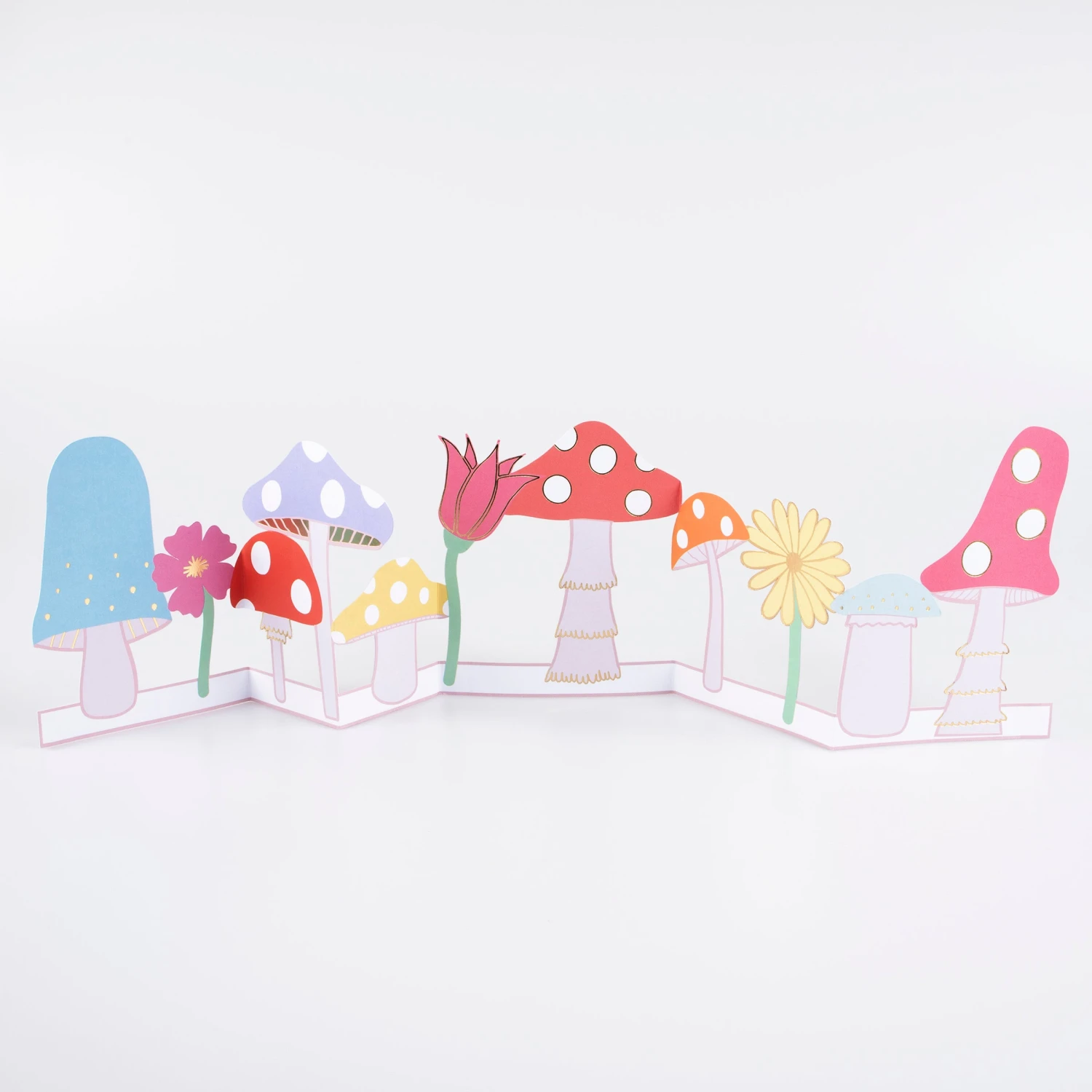 Meri-Meri Mushroom Concertina Card 1 Meri-Meri Mushroom Concertina Card