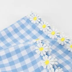 Meri-Meri Daisy Edge Gingham Fabric Napkins (x 4) -Party Supply Discount Store media 7d9a9f48 c031 47ed aaeb 91ca8a5df1b9