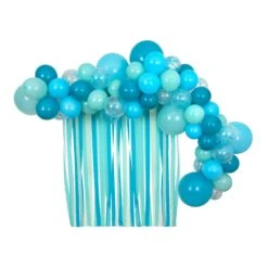 Meri-Meri Blue Balloons & Streamers Kit (x 52 Balloons)