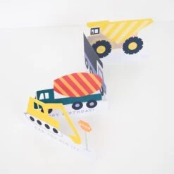 Meri-Meri Construction Vehicles Birthday Card -Party Supply Discount Store media 82404032 f20c 434b 98bf 85348362ced3