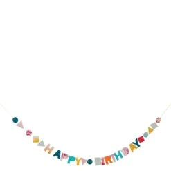 Meri-Meri Marble Birthday Garland Card -Party Supply Discount Store media 826371b4 cc02 4ddf b0db 96577aa9daae