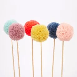 Meri-Meri Multi Pompom Cake Toppers (x 6) -Party Supply Discount Store media 8e3f0b55 eabc 4b52 ad57 d1fb9dc07df8