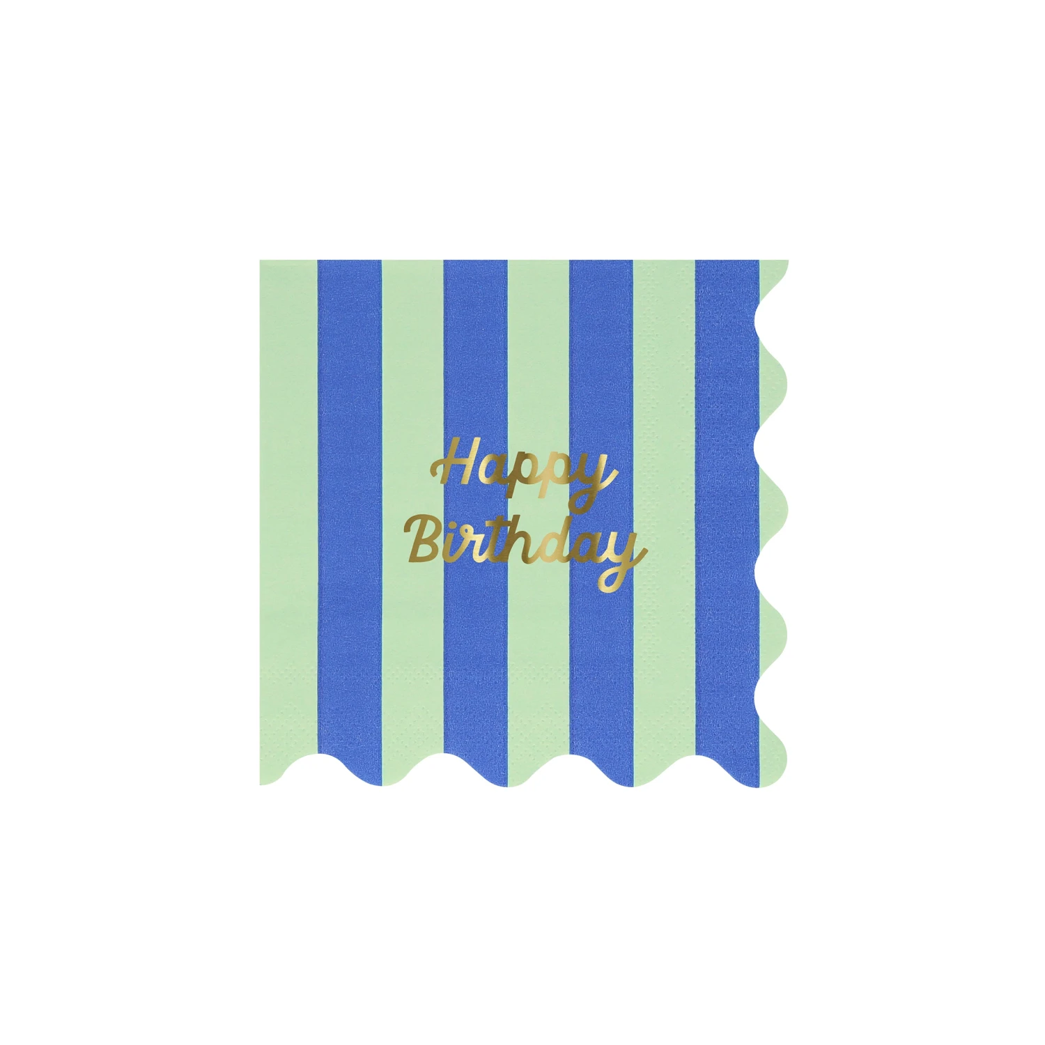 Meri-Meri Stripe Happy Birthday Small Napkins (x 16) 6 Meri-Meri Stripe Happy Birthday Small Napkins (x 16) - Image 6