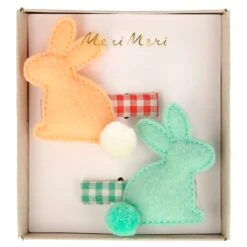 Meri-Meri Felt Bunny Hair Clips (x 2)