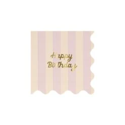 Meri-Meri Stripe Happy Birthday Small Napkins (x 16) 17 Meri-Meri Stripe Happy Birthday Small Napkins (x 16) -Party Supply Discount Store media 92772fa3 bddb 4f02 90a2 36e55e23e540
