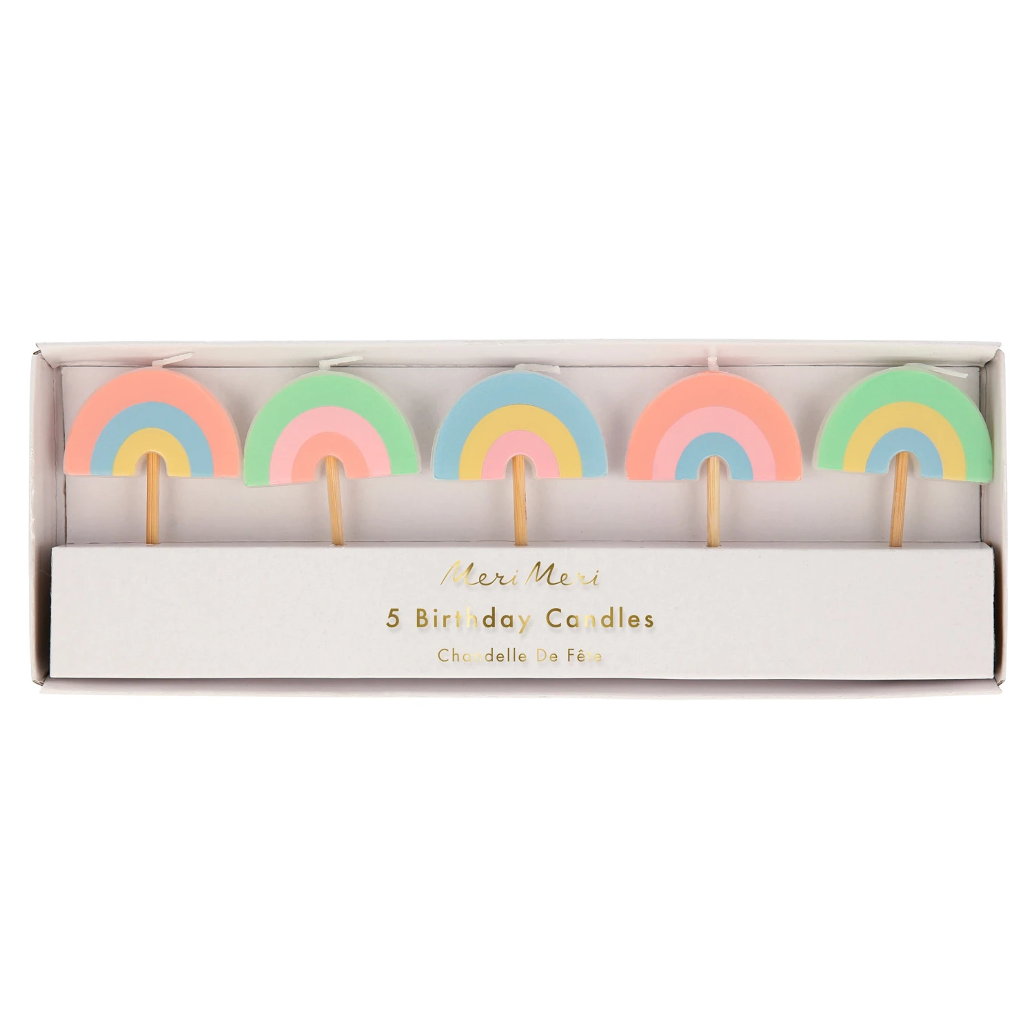 Meri-Meri Rainbow Party Candles (x 5) 1 Meri-Meri Rainbow Party Candles (x 5)