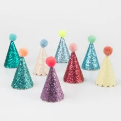 Meri-Meri Glitter Mini Party Hats (x 8)