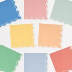 Meri-Meri Mixed Wavy Line Large Napkins (x 16)