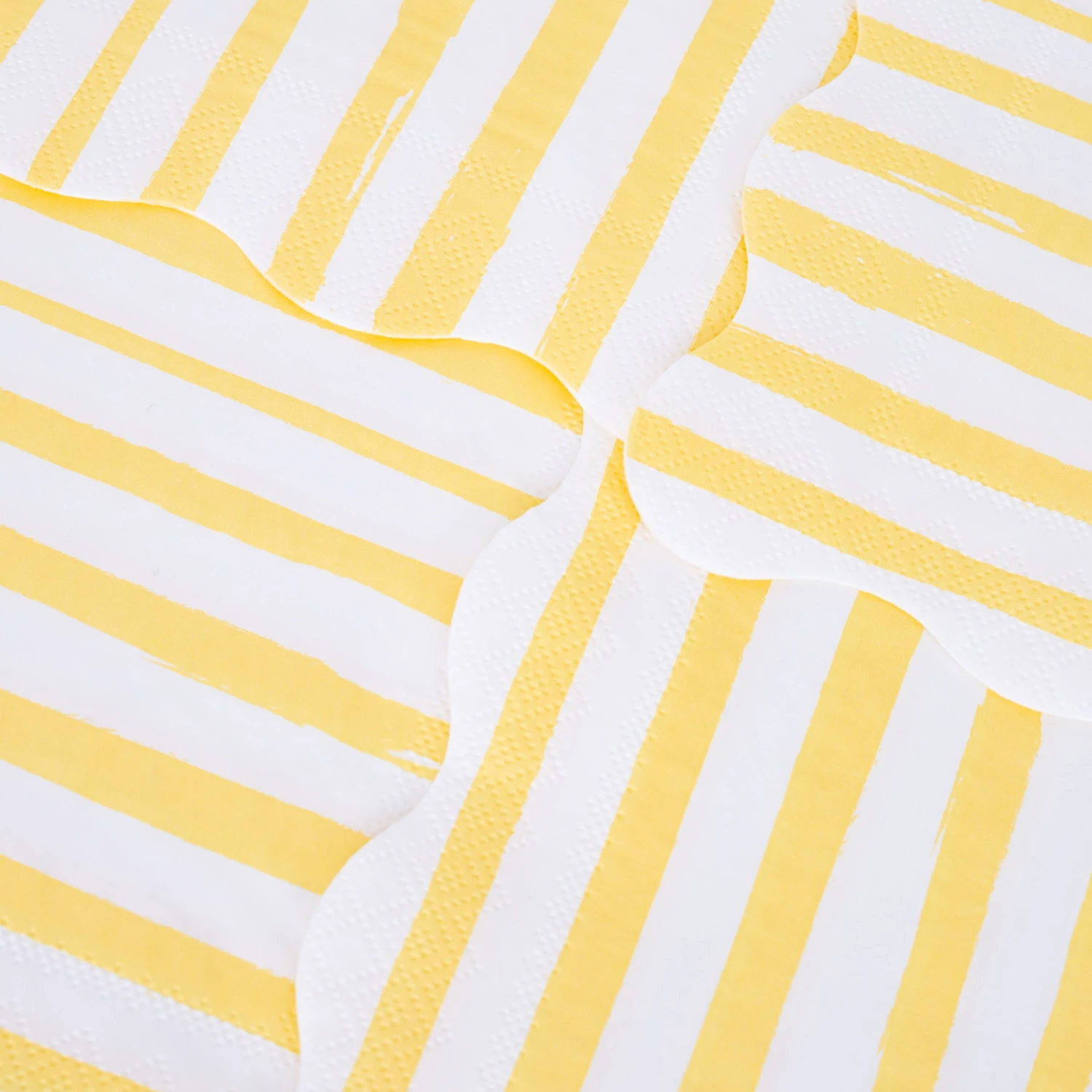 Meri-Meri Yellow Stripe Large Napkins (x 16) 3 Meri-Meri Yellow Stripe Large Napkins (x 16) - Image 3