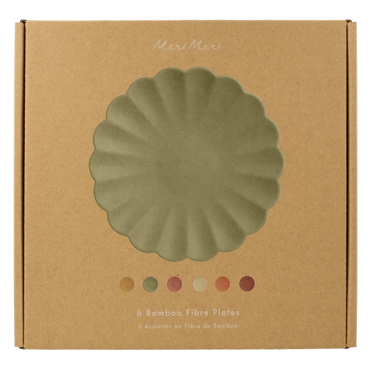 Meri-Meri Earthy Small Reusable Bamboo Plates (x 6) 10 Meri-Meri Earthy Small Reusable Bamboo Plates (x 6) - Image 10