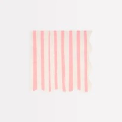 Meri-Meri Pink Stripe Small Napkins (x 16)
