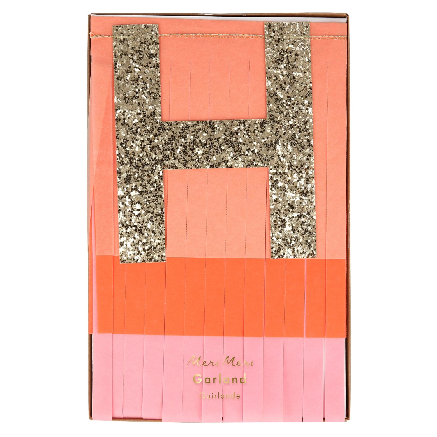 Meri-Meri Pink Happy Birthday Fringe Garland 6 Meri-Meri Pink Happy Birthday Fringe Garland - Image 6