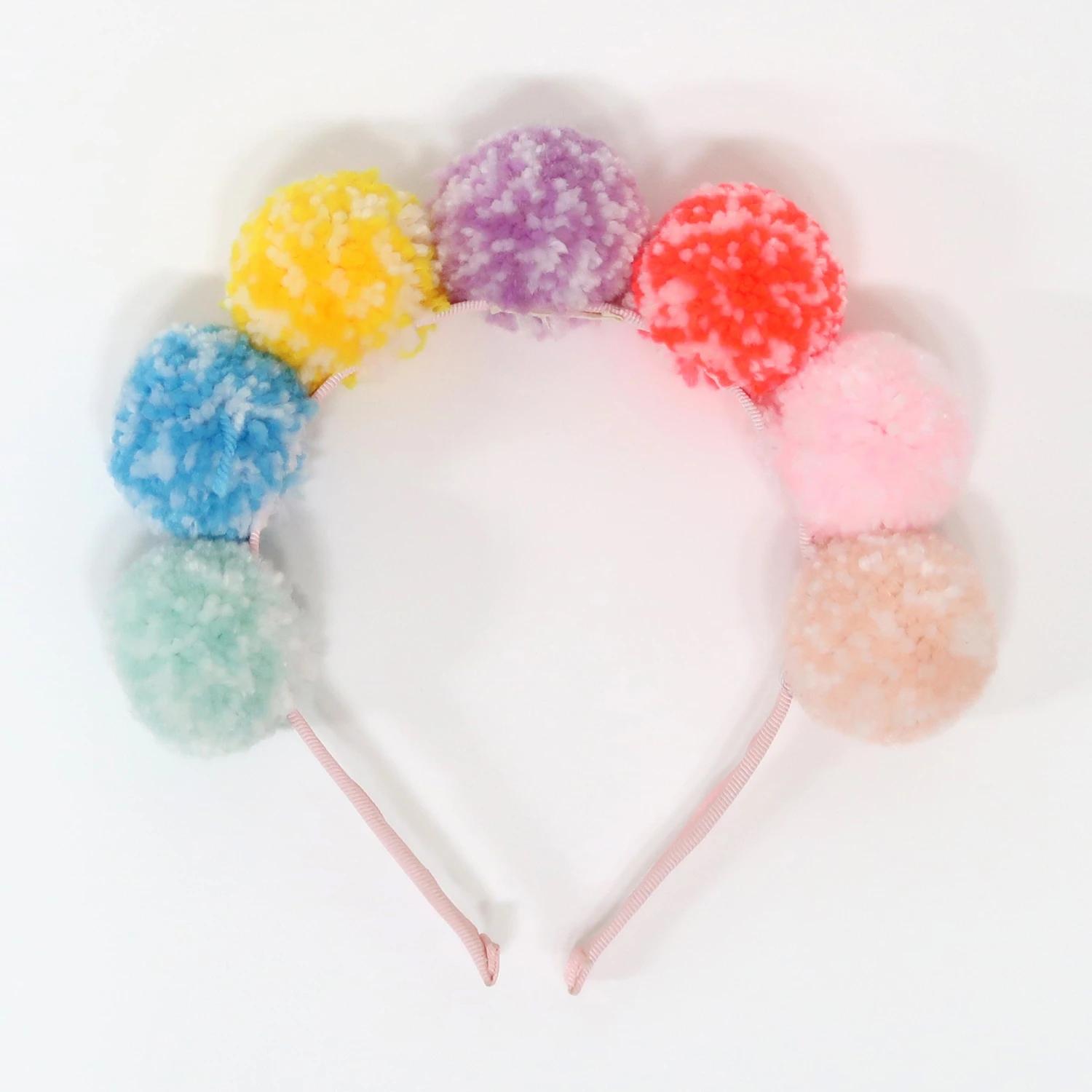 Meri-Meri Rainbow Pompom Headband 1 Meri-Meri Rainbow Pompom Headband