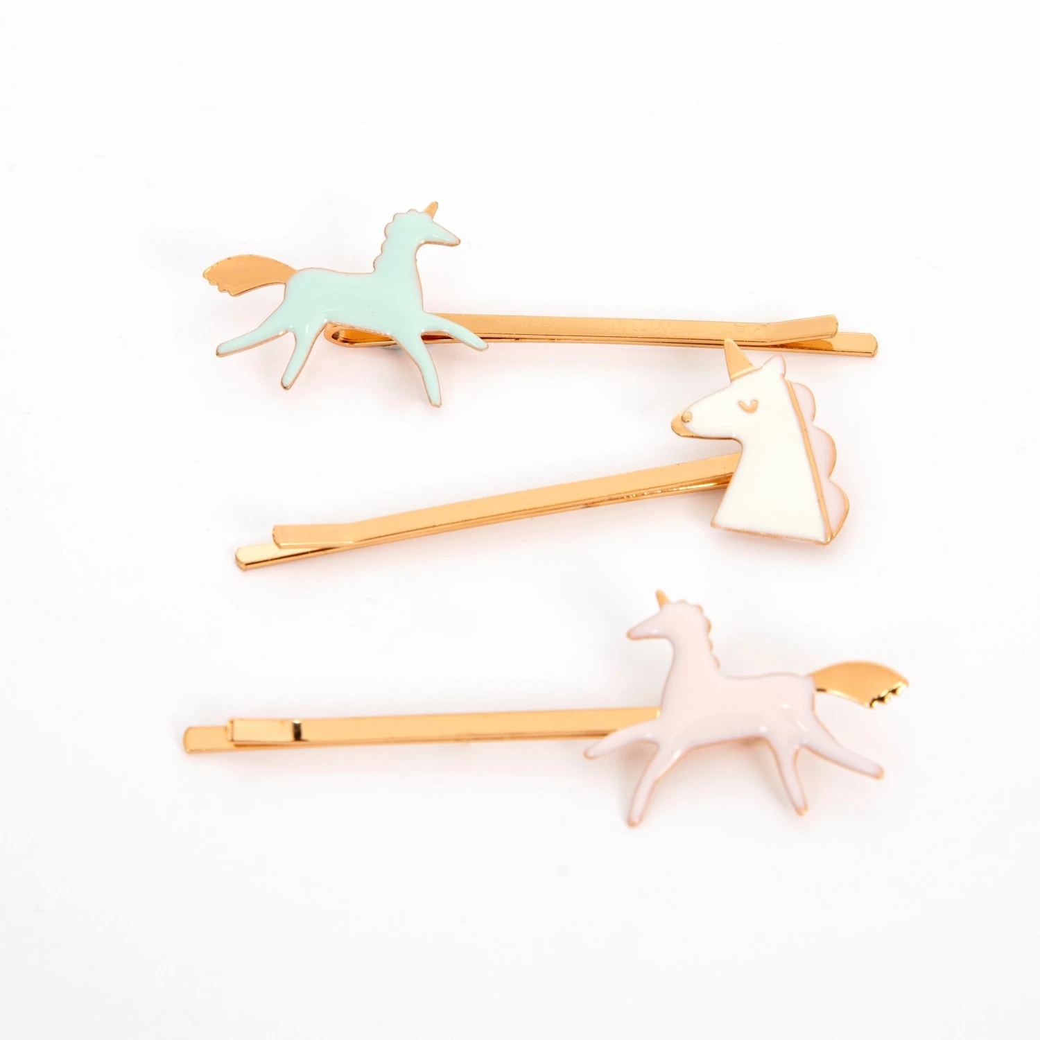 Meri-Meri Unicorn Enamel Hair Slides (x 6) 3 Meri-Meri Unicorn Enamel Hair Slides (x 6) - Image 3