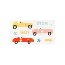 Meri-Meri Race Cars Tattoos (x 2) -Party Supply Discount Store media b20057fc b6aa 4f1d bdd3 16e08775358b
