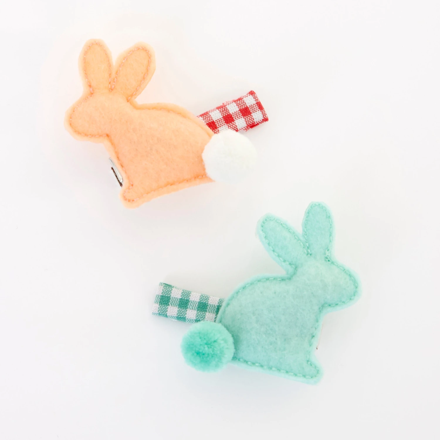 Meri-Meri Felt Bunny Hair Clips (x 2) 3 Meri-Meri Felt Bunny Hair Clips (x 2) - Image 3