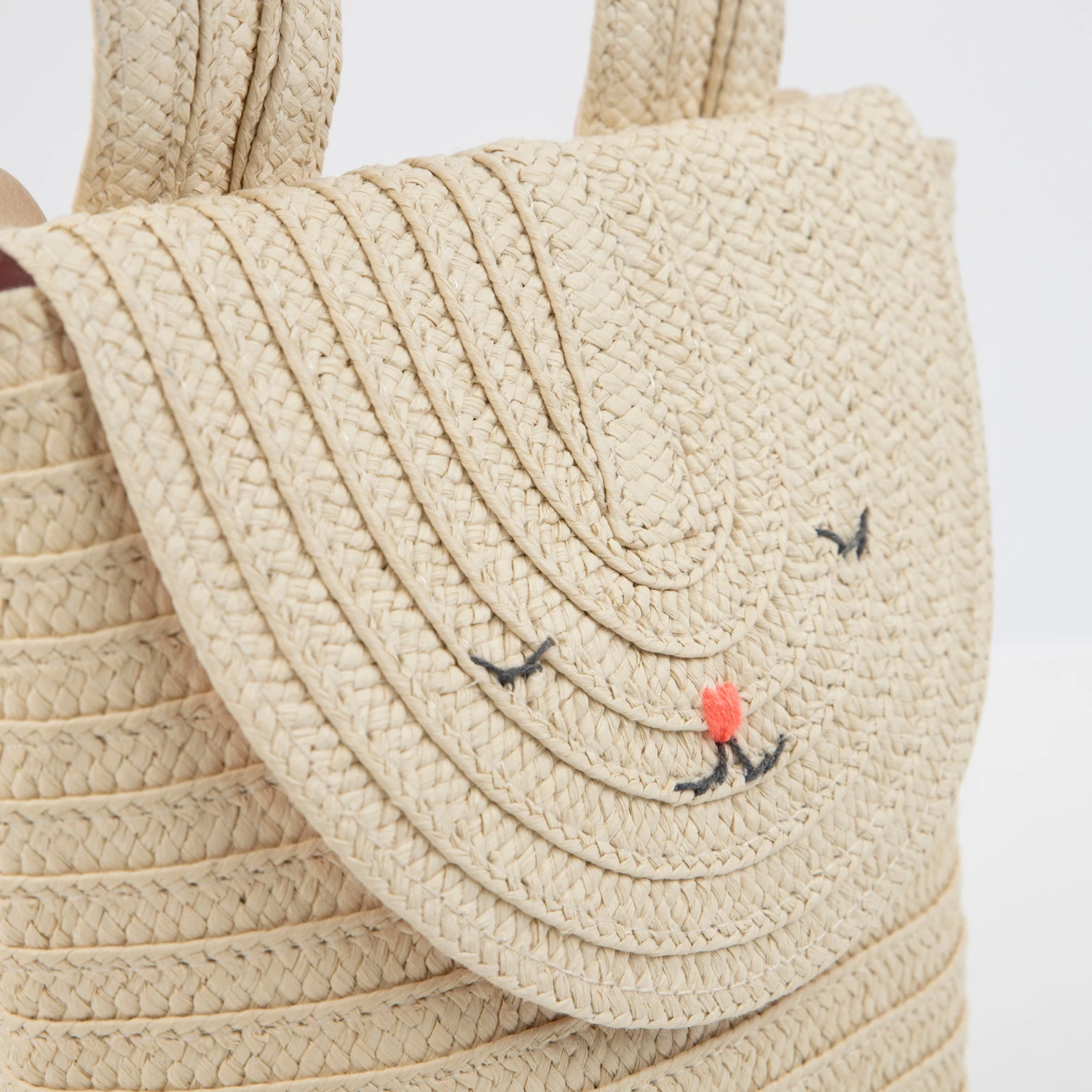 Meri-Meri Raffia Bunny Backpack 3 Meri-Meri Raffia Bunny Backpack - Image 3
