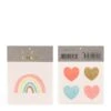 Meri-Meri Rainbow & Hearts Small Tattoos (x 2)