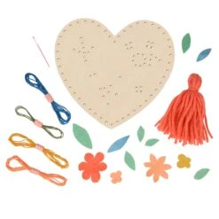 Meri-Meri Heart Embroidery Kit -Party Supply Discount Store media bb1c2d67 8f13 42ff b409 f9f6861f3f0c