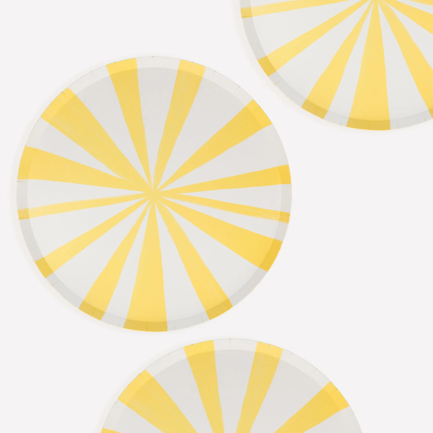 Meri-Meri Yellow Stripe Dinner Plates (x 8) 3 Meri-Meri Yellow Stripe Dinner Plates (x 8) - Image 3