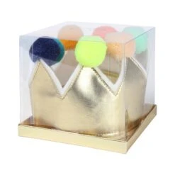 Meri-Meri Gold Pompom Crown -Party Supply Discount Store media c47c2f6f 5449 4ff3 8e35 19a7087952c1