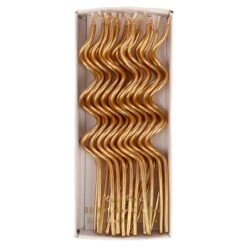 Meri-Meri Gold Swirly Candles (x 20)