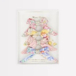 Meri-Meri Floral Bow Hair Clips (x 4)