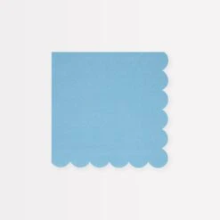 Meri-Meri Cornflower Blue Small Napkins (x 16)