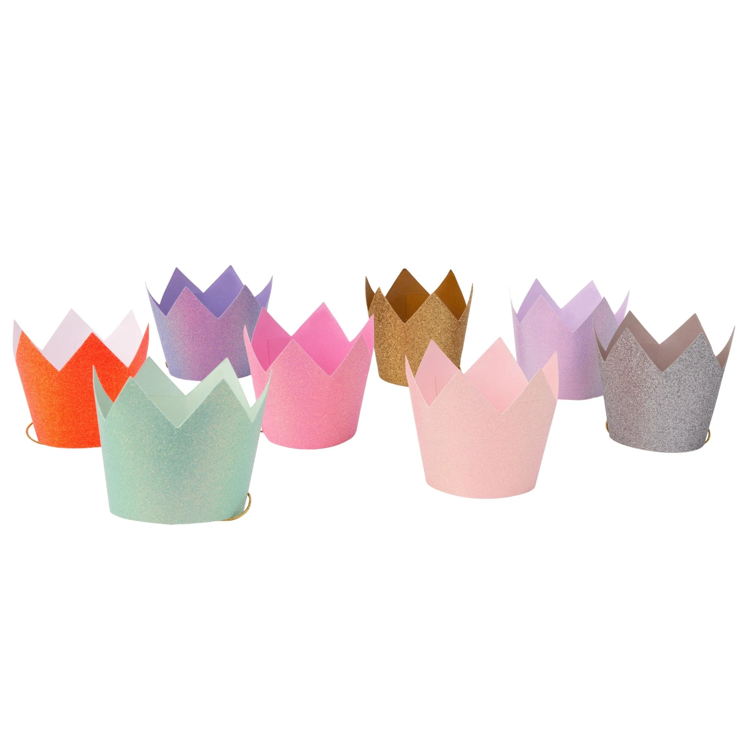 Meri-Meri Mini Glitter Party Crowns (x 8) 1 Meri-Meri Mini Glitter Party Crowns (x 8)