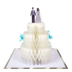 Meri-Meri Wedding Cake Honeycomb Card