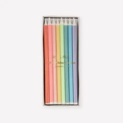 Meri-Meri Mixed Striped Candles (x 16)