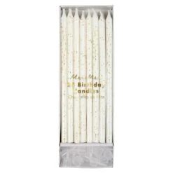 Meri-Meri Gold Glitter Candles (x 24)