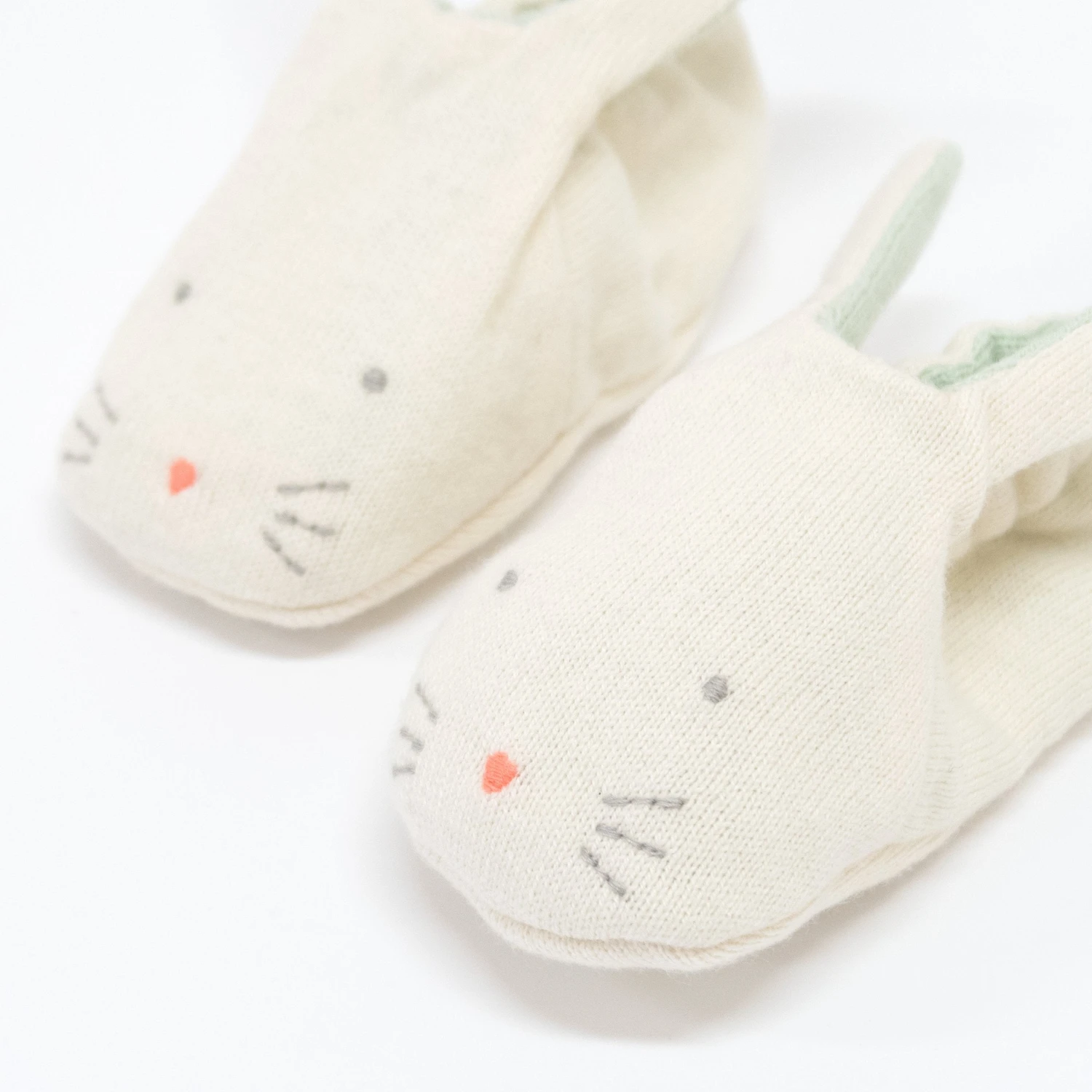 Meri-Meri Mint Bunny Baby Booties 3 Meri-Meri Mint Bunny Baby Booties - Image 3
