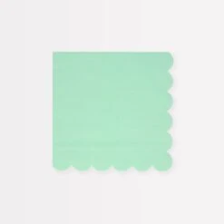 Meri-Meri Sea Foam Green Small Napkins (x 16)