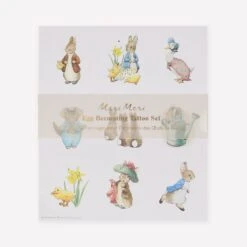 Meri-Meri Peter Rabbit™ In The Garden Egg Decorating Tattoos (x 27 Tattoos)