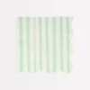 Meri-Meri Mint Stripe Large Napkins (x 16)