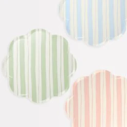 Meri-Meri Ticking Stripe Dinner Plates (x 8)