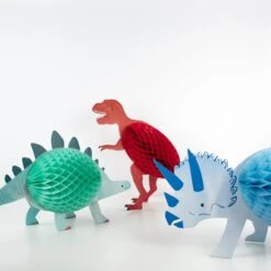 Meri-Meri Honeycomb Dinosaur Decorations (x 3)