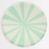 Meri-Meri Mint Stripe Dinner Plates (x 8)