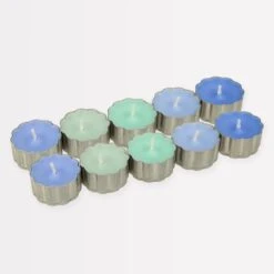 Meri-Meri Blue & Green Tealight Candles (x 10)