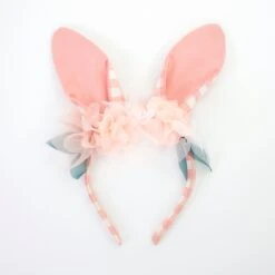 Meri-Meri Embellished Gingham Bunny Headband