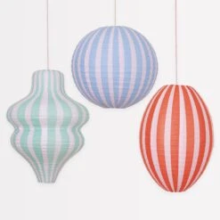 Meri-Meri Stripy Lanterns (x 3)