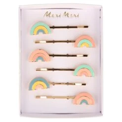 Meri-Meri Enamel Rainbow Hair Slides (x 6) -Party Supply Discount Store media ef9f0df6 af97 47d7 816f 3c276219db52