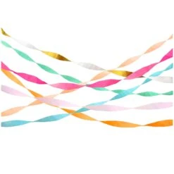 Meri-Meri Bright Crepe Paper Streamers (x 7)